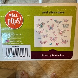 Wall Pops Pink and Purple Butterfly Art Decals for Wall Decor